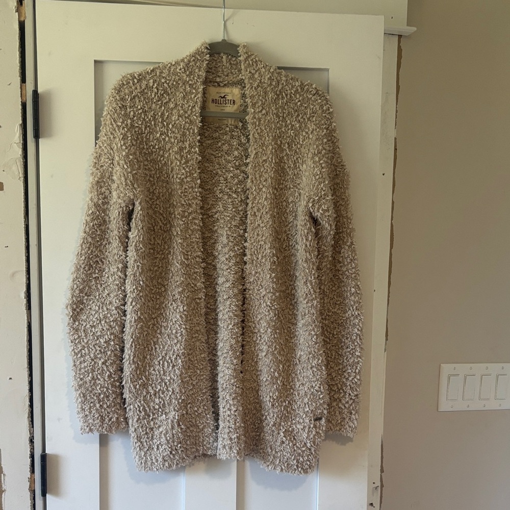 Hollister Women's Cozy Cream Teddy Jacket
